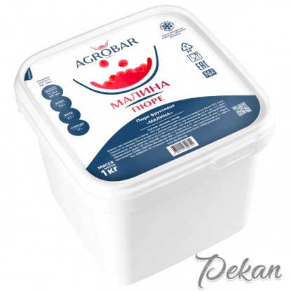 Пюре замороженное Малина Agrobar, 1 кг Пюре замороженное Малина Agrobar, 1 кг