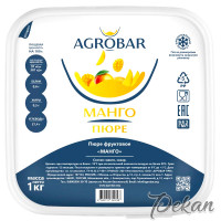 Пюре замороженное Манго Agrobar, 1 кг
