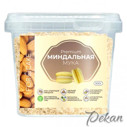 Миндальная мука мелкого помола For Cake, 400 г Миндальная мука мелкого помола For Cake, 400 г