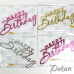 Зеркальный топпер Happy birthday №171
