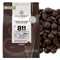 Шоколад темный 54.5% Callebaut, 2,5 кг 