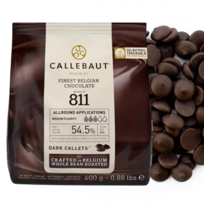 Шоколад темный 54.5% Callebaut, 400 г Шоколад темный 54.5% Callebaut, 400 г