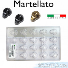 Форма поликарбонатная для конфет Пралине MA1017 Череп Martellato 